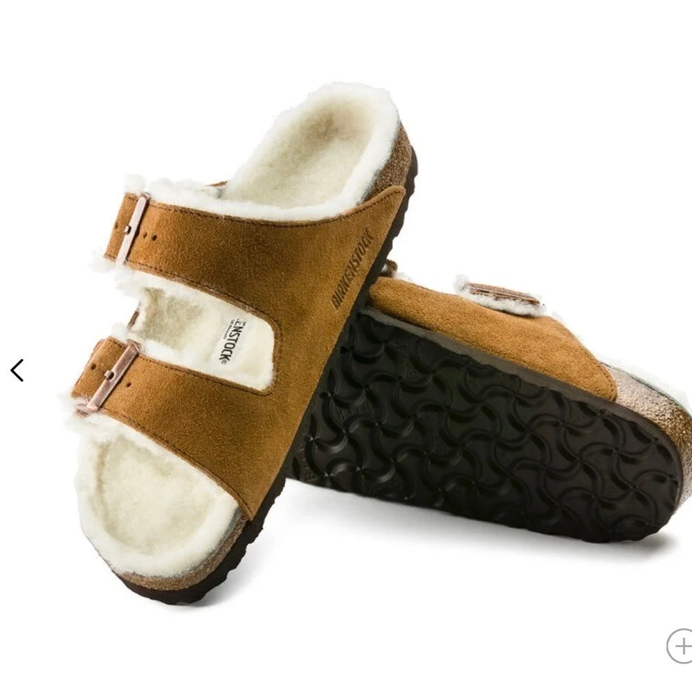 Birkenstocks Arizona Shearling Womens Sandal size 39